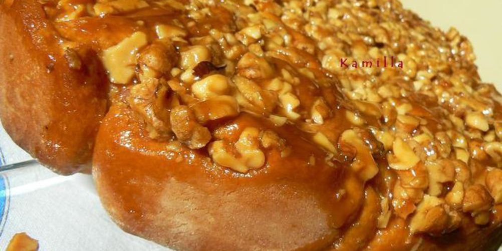 Рецепт булочки с корицей и грецкими орехами