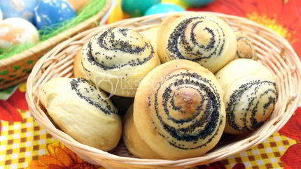 Булочки с маком