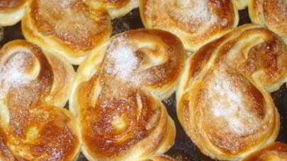 Булочки с сахаром Сладкие