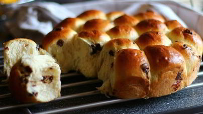 Булочки с шоколадом