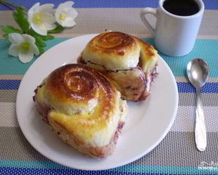 Булочки с вареньем