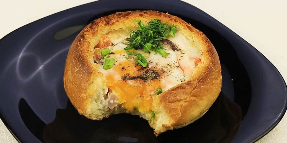 Рецепт булочки с яйцом