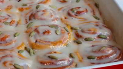 Булочки синабон с тыквой