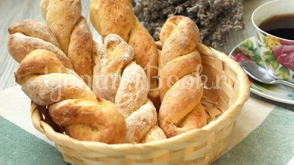 Булочки Творожные плетенки