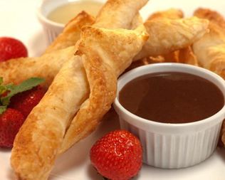 Домашние круассаны с шоколадной пастой