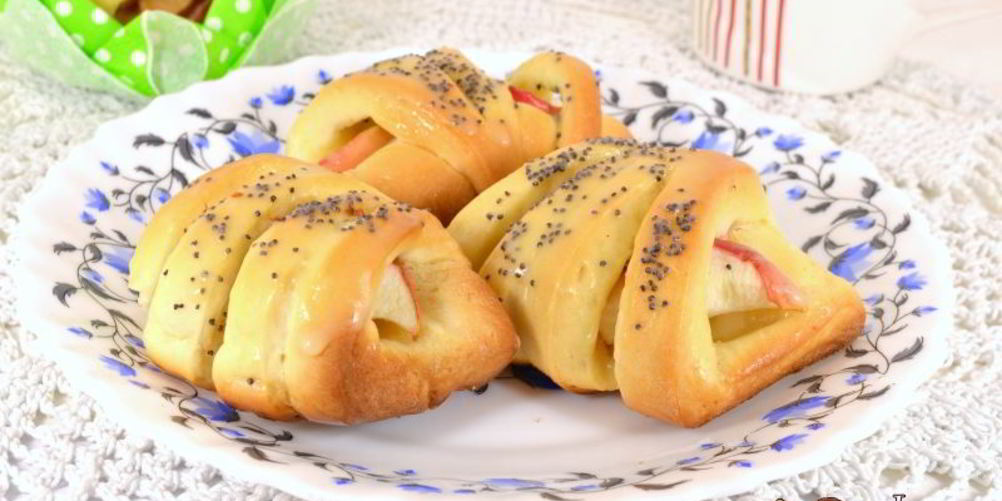 Рецепт дрожжевые булочки с яблоками