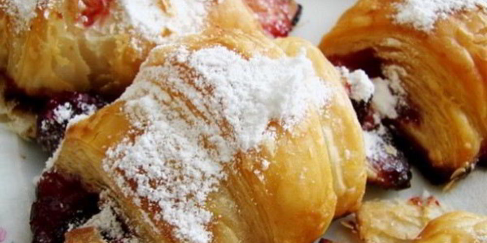Рецепт круассаны с джемом