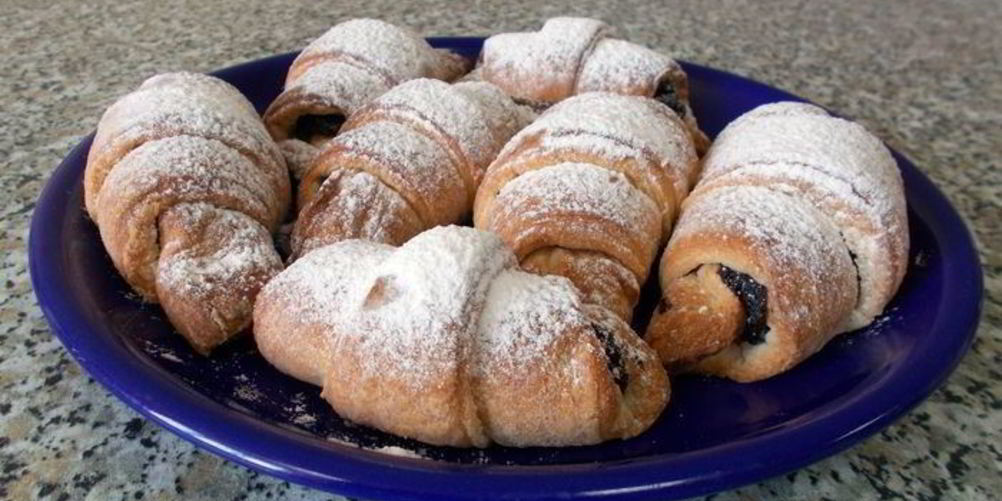 Рецепт круассаны с шоколадно-маковой начинкой