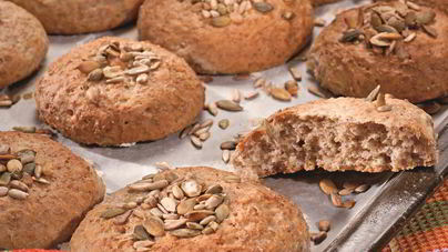 Овсяные булочки с семечками