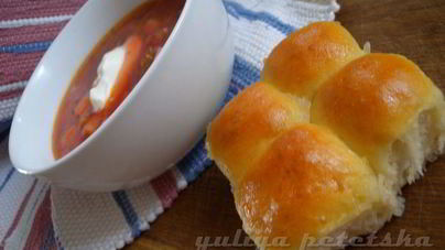 Пампушки с чесноком