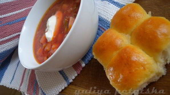 пампушки с чесноком