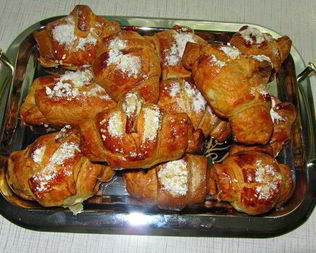 Сливочные круассаны с шоколадом