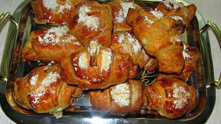 Сливочные круассаны с шоколадом