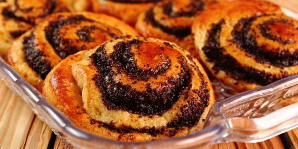 Рецепт слоеные булочки с изюмом и маком