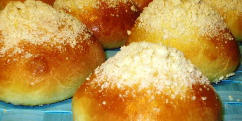 Рецепт воздушные булочки с шоколадной пастой и штрейзелем