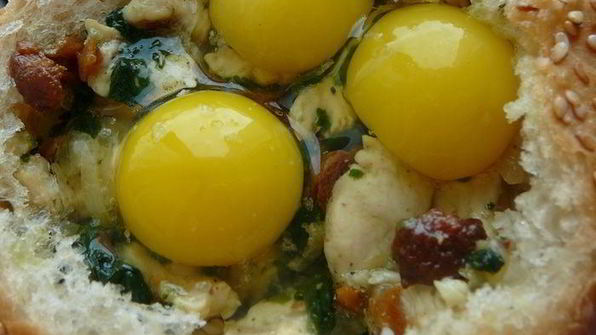 завтрак в булочке