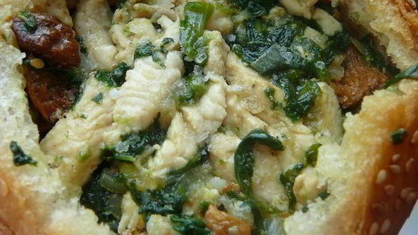 завтрак в булочке