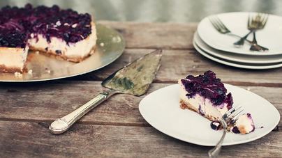 Черничный чизкейк без выпечки