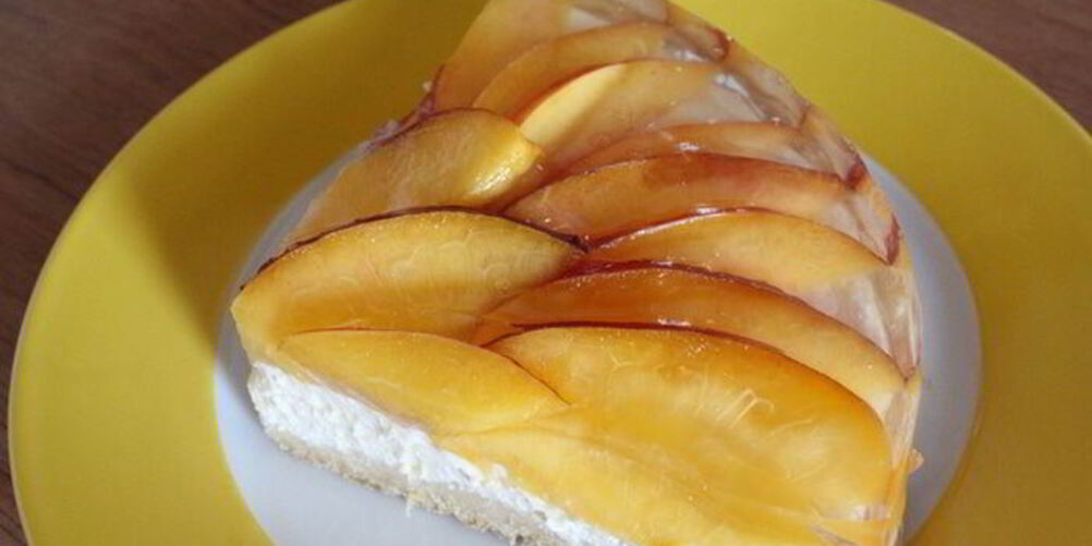 Рецепт чизкейк из творога с нектаринами