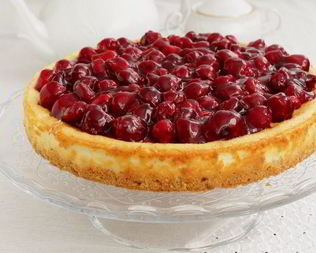 Чизкейк на овсяной основе с вишней