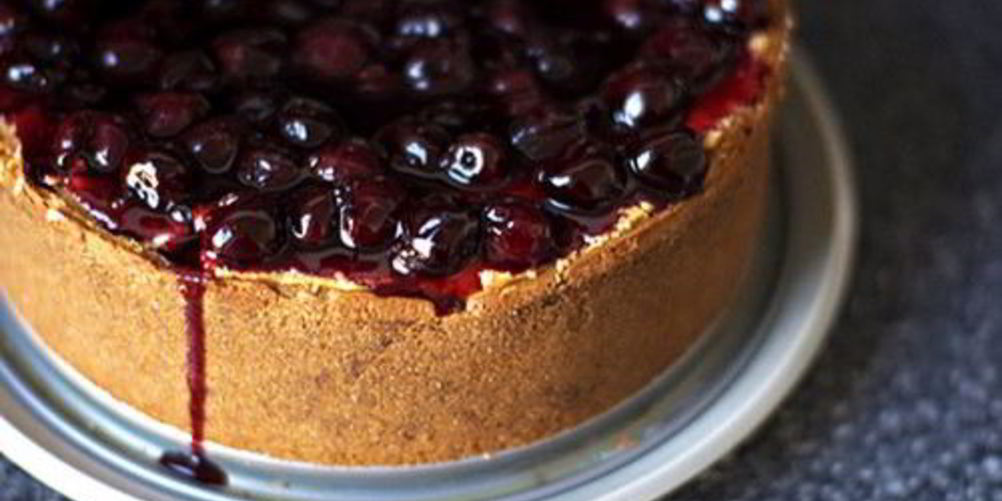 Рецепт чизкейк нью-йорк с вишней и крекером