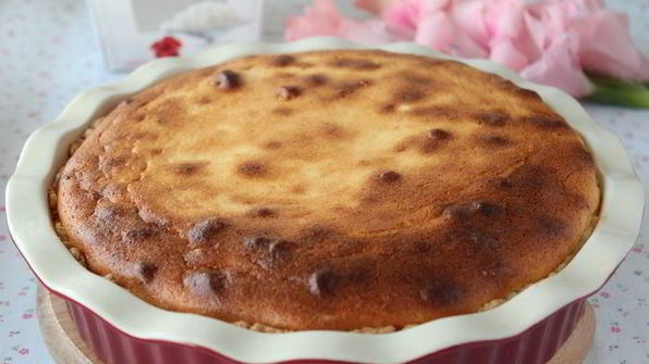 чизкейк с брусничным соусом