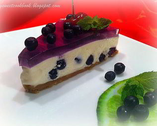 Чизкейк с черникой