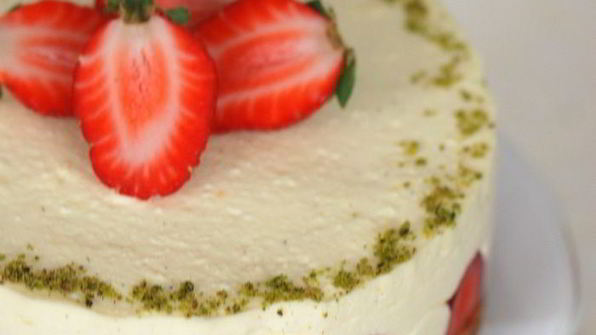 чизкейк с клубникой