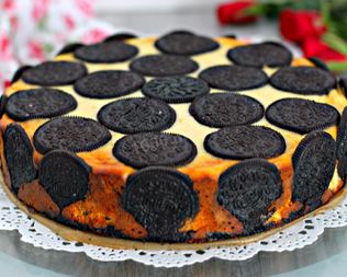 Чизкейк с печеньем орео шоколадным