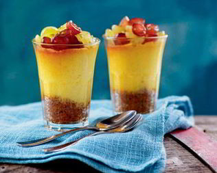 Чизкейк со свежим виноградом