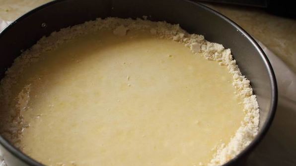 чизкейк в песочном тесте