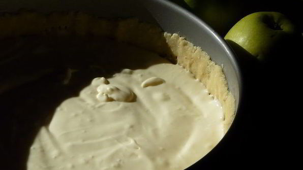 датский яблочный чизкейк