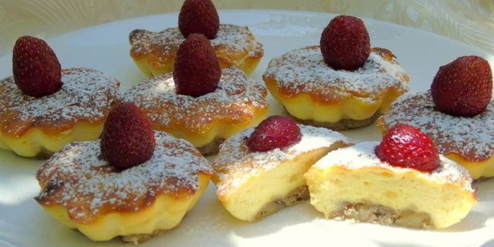 Рецепт диетический мини-чизкейк