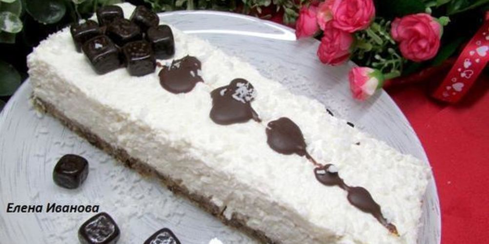 Рецепт йогуртовый чизкейк на корже из фиников и кешью