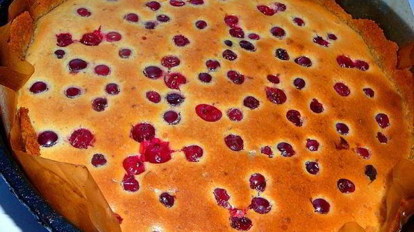 клюквенный чизкейк