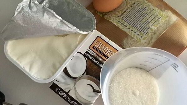 кокосовый чизкейк с ананасами