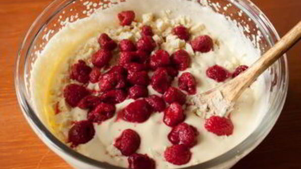 малиновый чизкейк с белым шоколадом