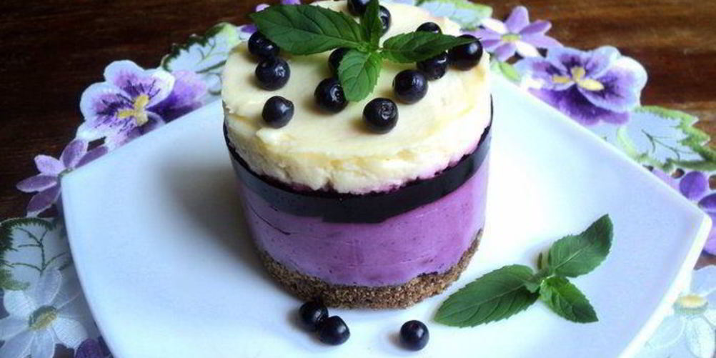 Рецепт мини-чизкейки с черникой