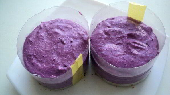 мини-чизкейки с черникой