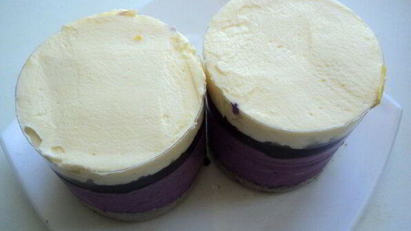 мини-чизкейки с черникой