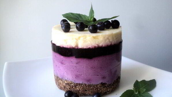 мини-чизкейки с черникой