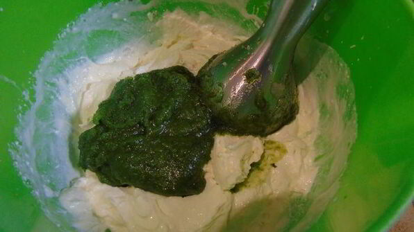 мятный чизкейк с белым шоколадом