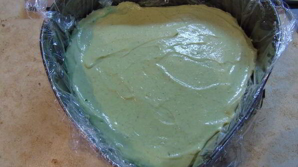 мятный чизкейк с белым шоколадом