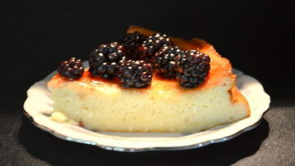 рикотта чизкейк со свежими ягодами