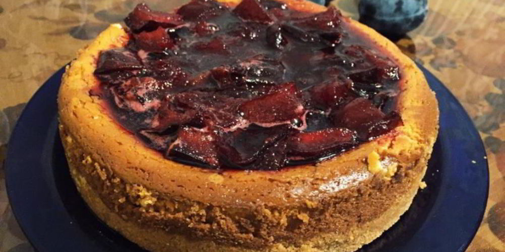 Рецепт сливовый тарт-чизкейк