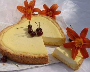 Сметанный ванильный чизкейк