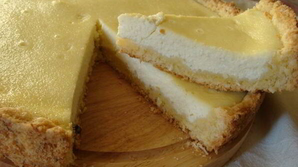 сметанный ванильный чизкейк