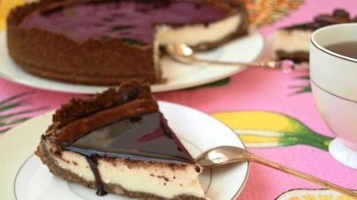 Сырный чизкейк с шоколадом