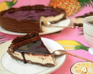 Сырный чизкейк с шоколадом