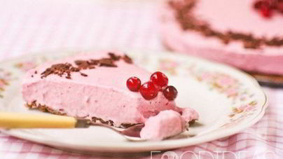 Творожный чизкейк с клюквой